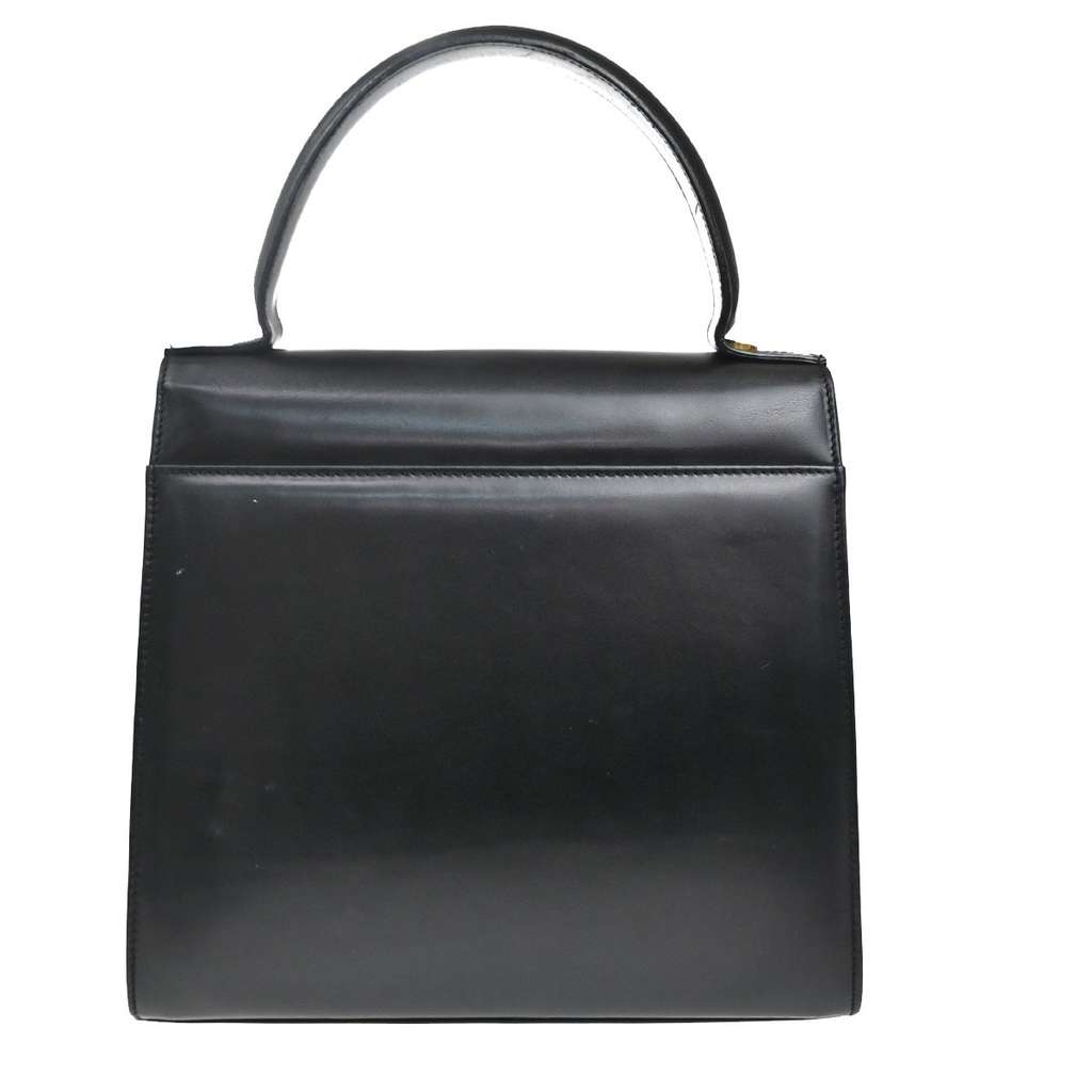 Salvatore Ferragamo Vala Handbag Black Leather Good condition - Back View