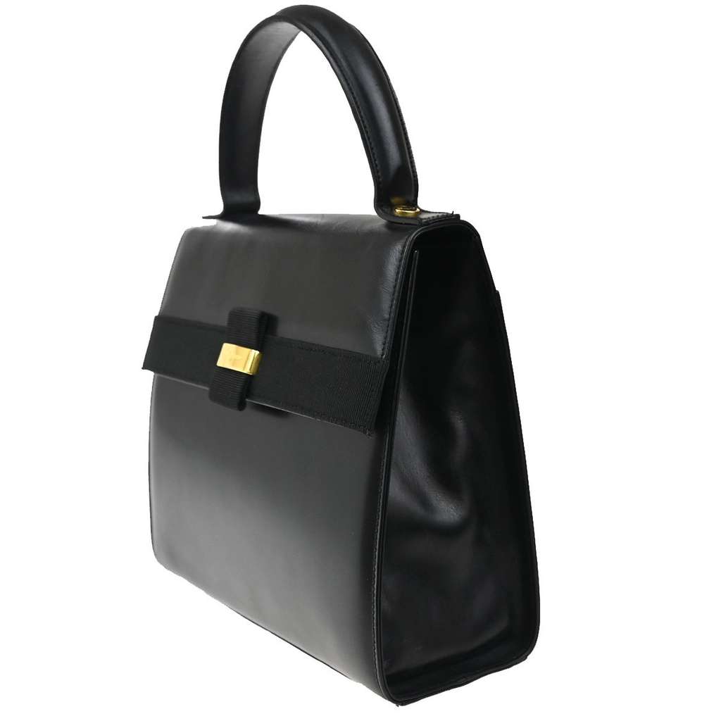 Salvatore Ferragamo Vala Handbag Black Leather Good condition - Inside View