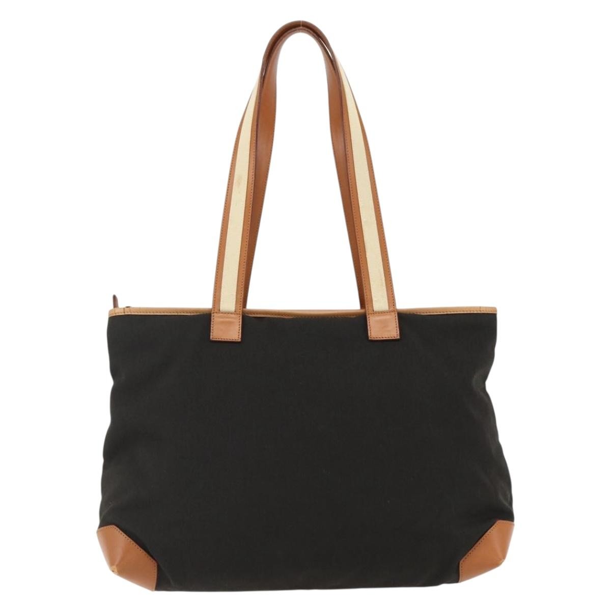 Gucci Vintage tote Brown Canvas Fair condition - Back View