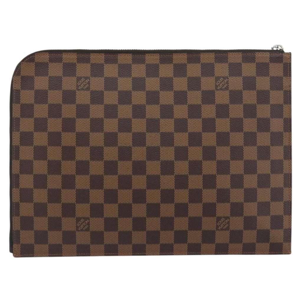 Louis Vuitton Pochette Jour Brown Canvas Good condition - Back View