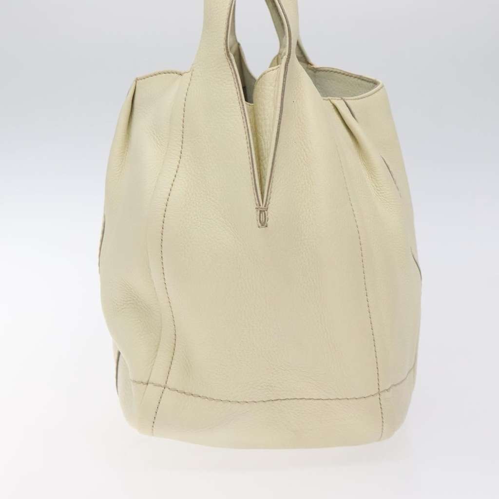 Salvatore Ferragamo Gancini Hobo White Leather Good condition - Inside View