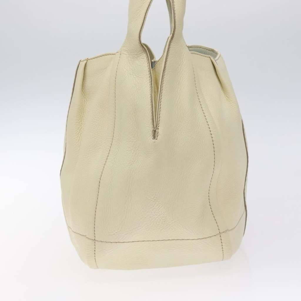Salvatore Ferragamo Gancini Hobo White Leather Good condition - Model View