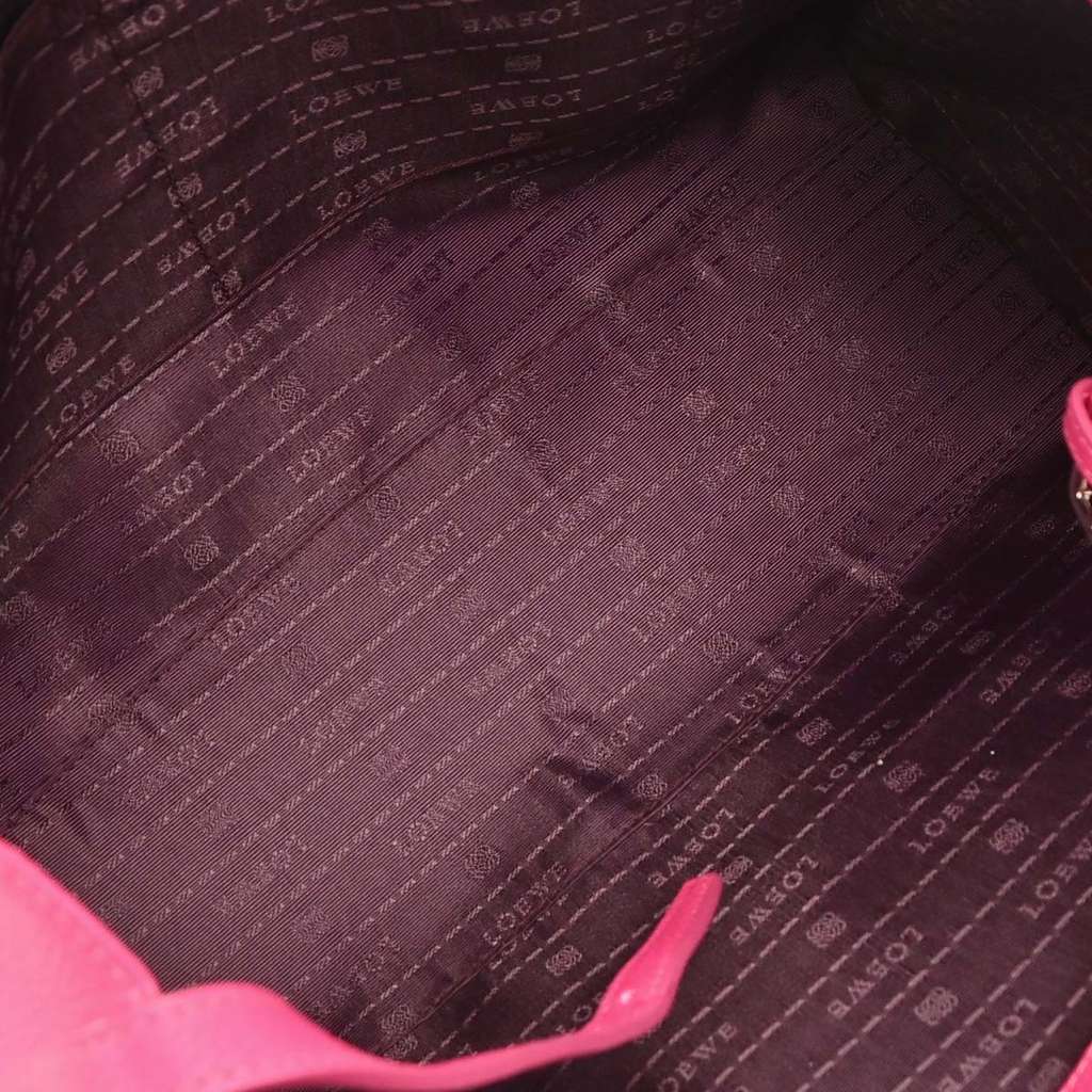 Loewe Vintage Handbag Pink Leather Good condition - Inside View