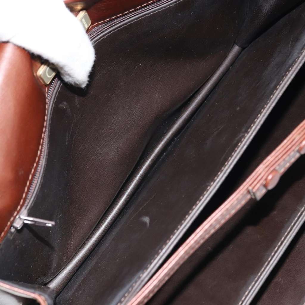 Valentino Garavani Vintage shoulder bag Brown Leather Good condition - Box View