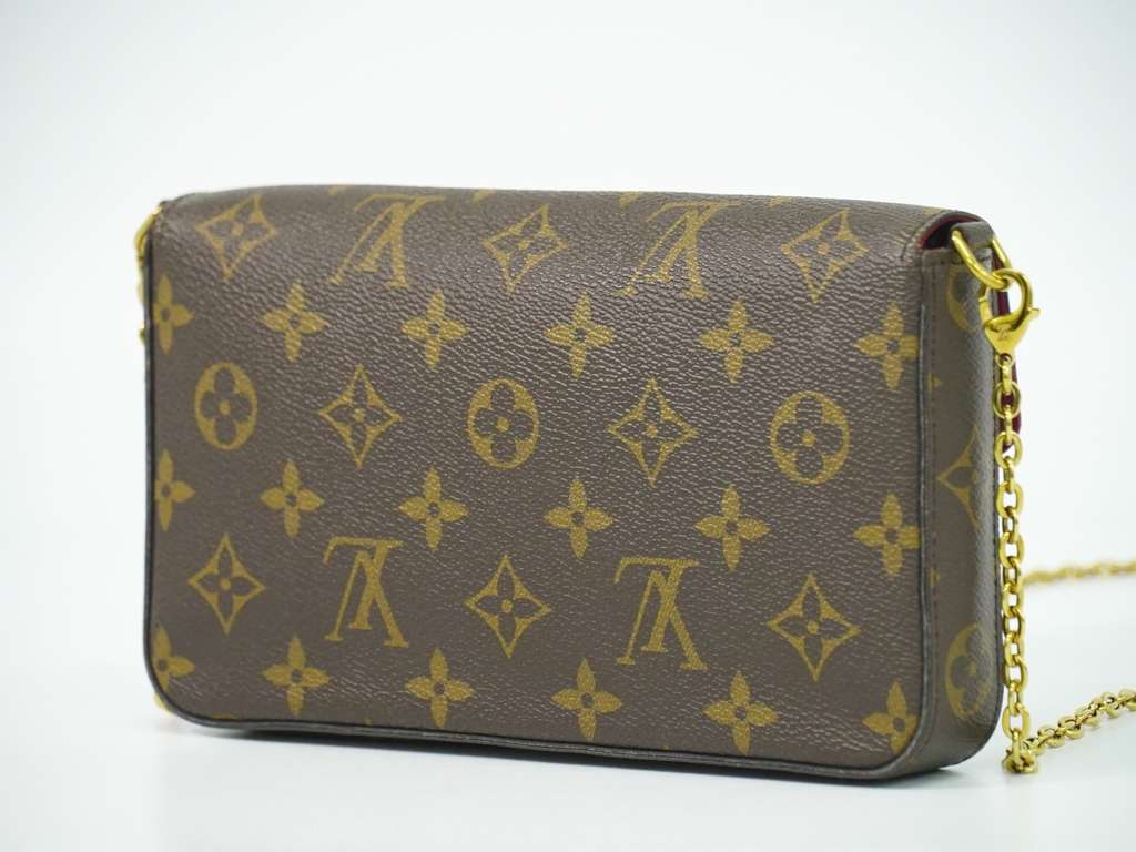 Louis Vuitton Felicie Pochette Brown Canvas Good condition - Back View