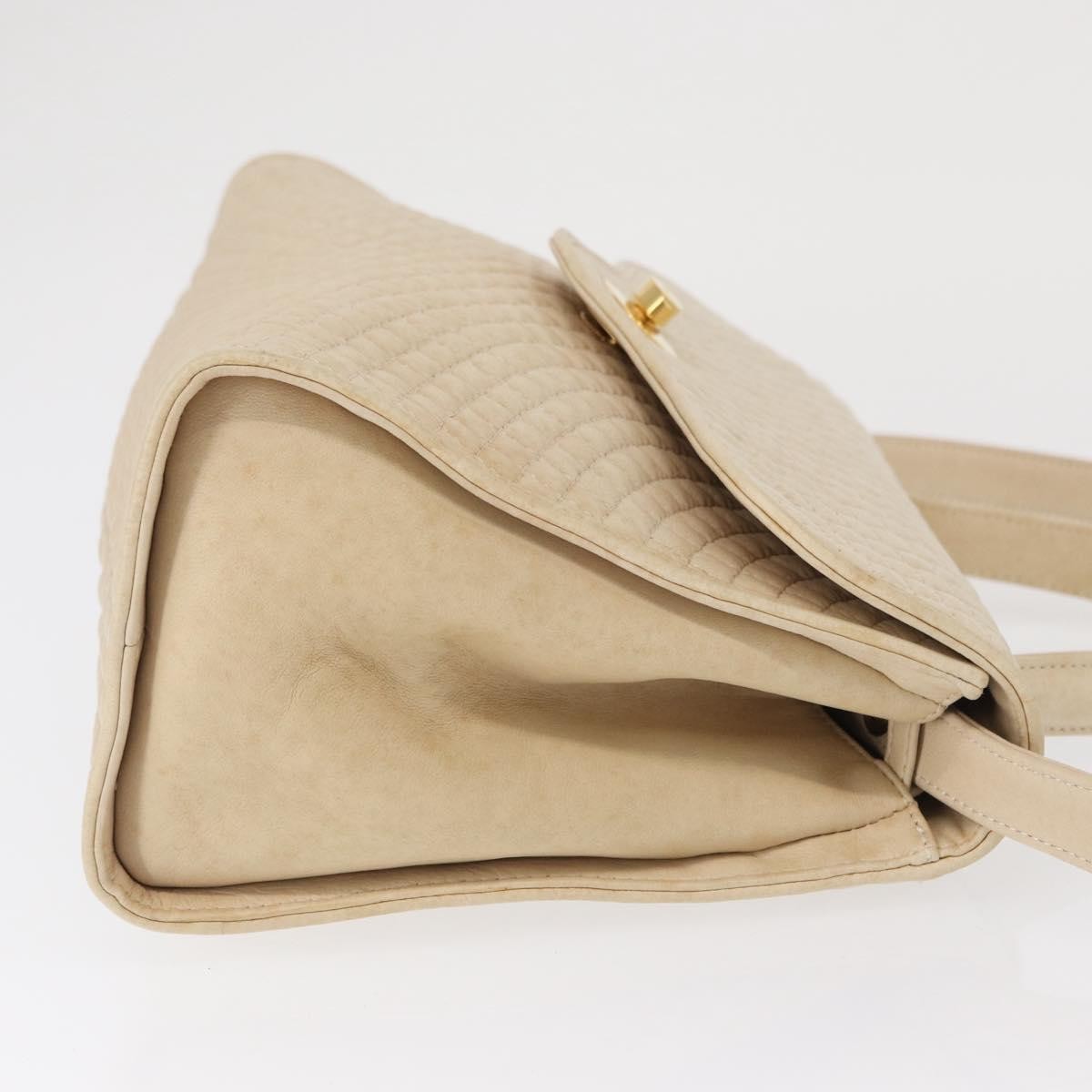 Bally Vintage Handbag Ecru Leather Good condition - Inside View