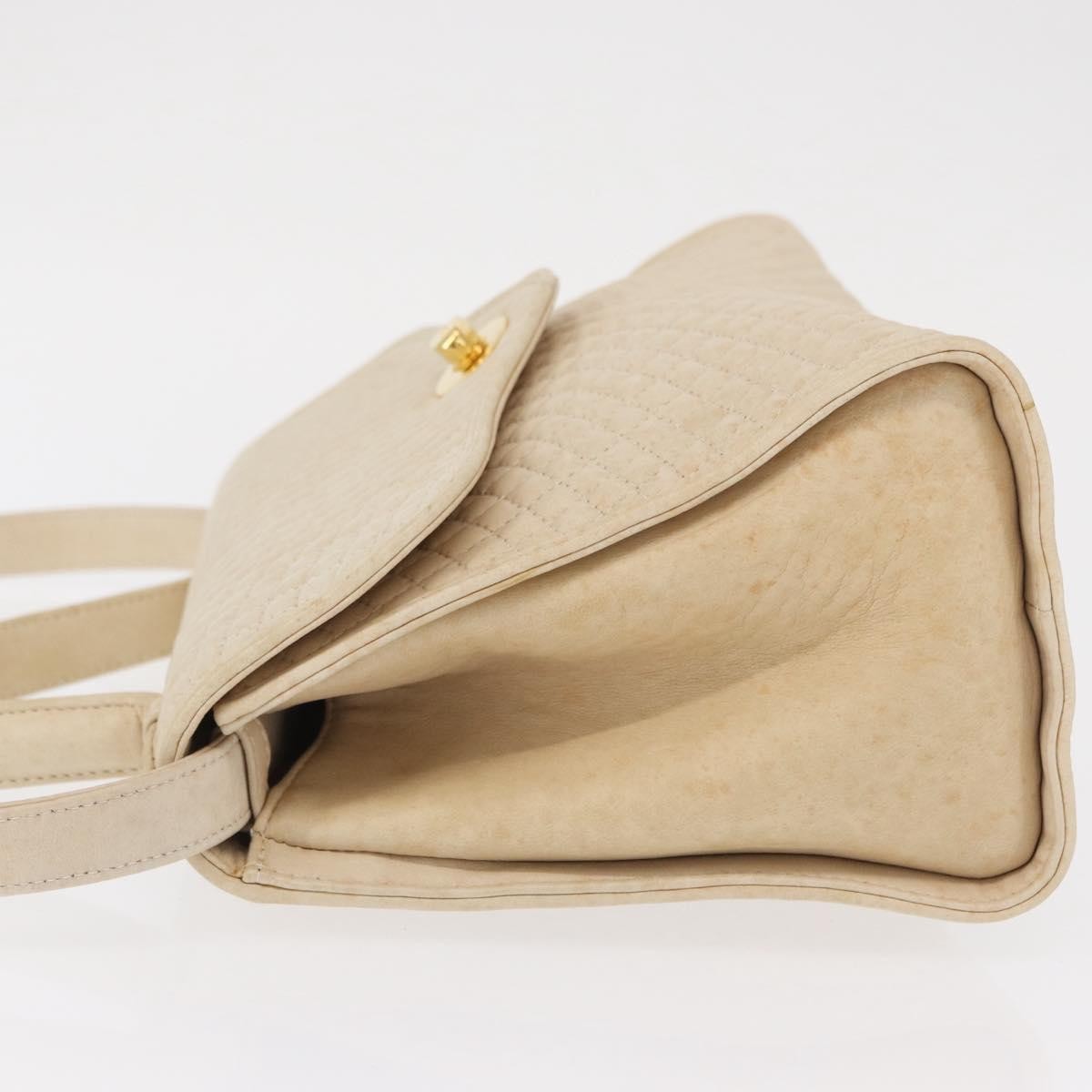 Bally Vintage Handbag Ecru Leather Good condition - Model View