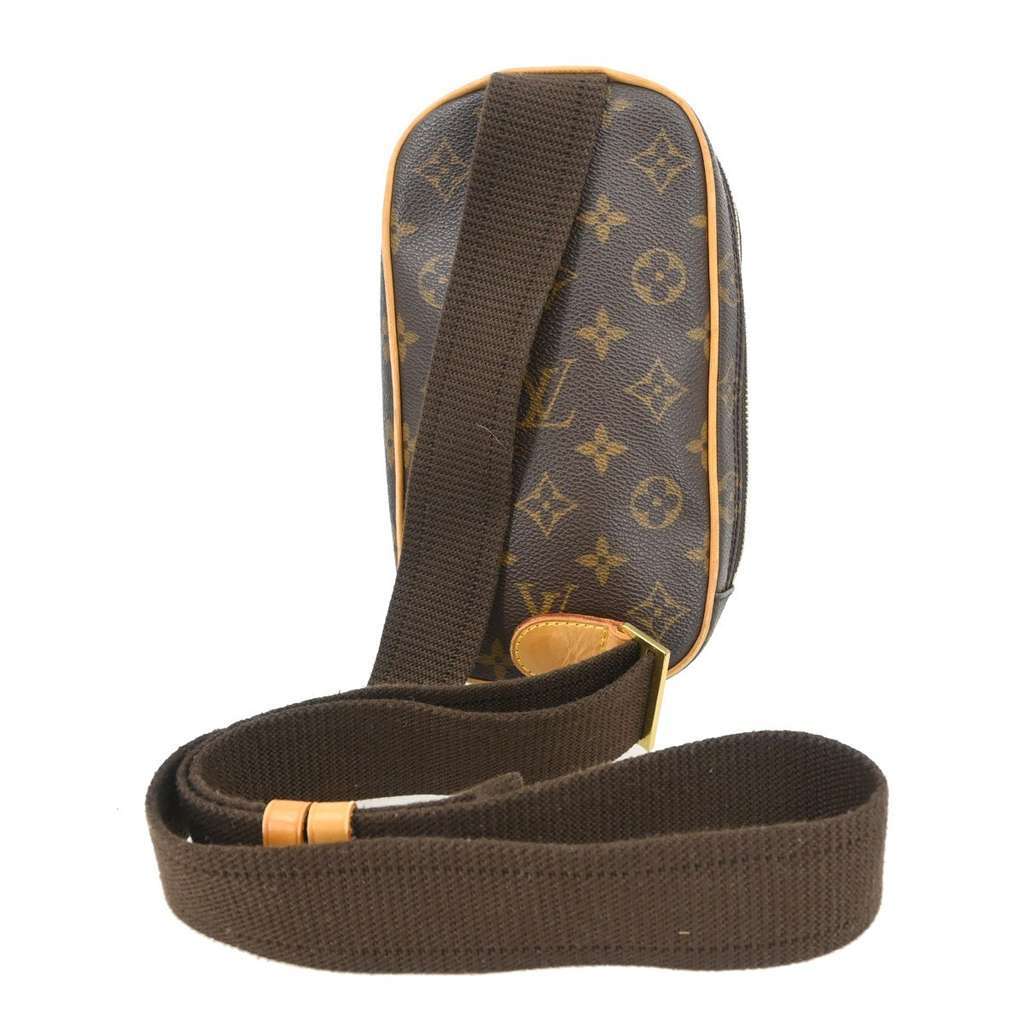 Louis Vuitton Pochette Gange Brown Canvas Good condition - Back View