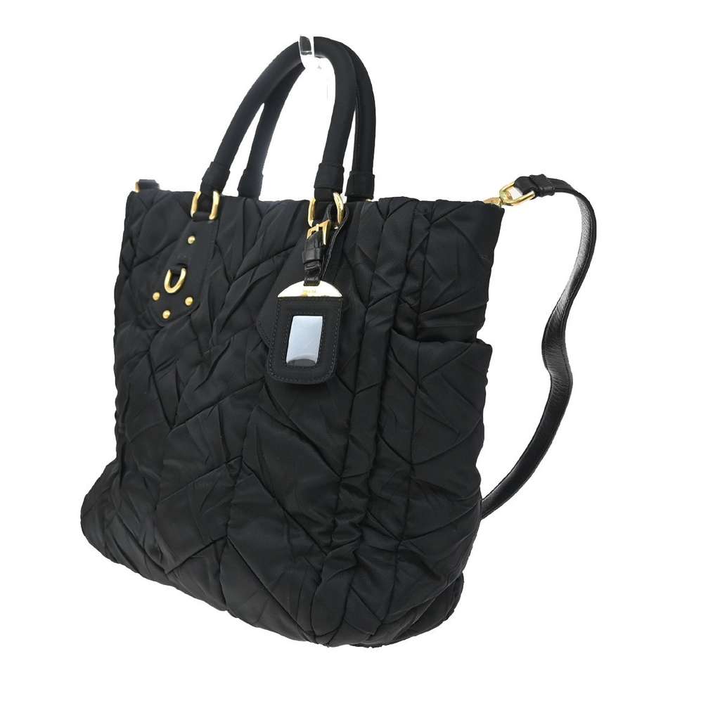 Prada Convertible Side Pocket Tote Black Good condition - Inside View