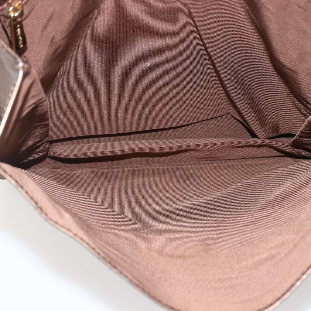 Chanel Vintage Logo Flap Messenger Bag Brown Leather Fair condition - Box View