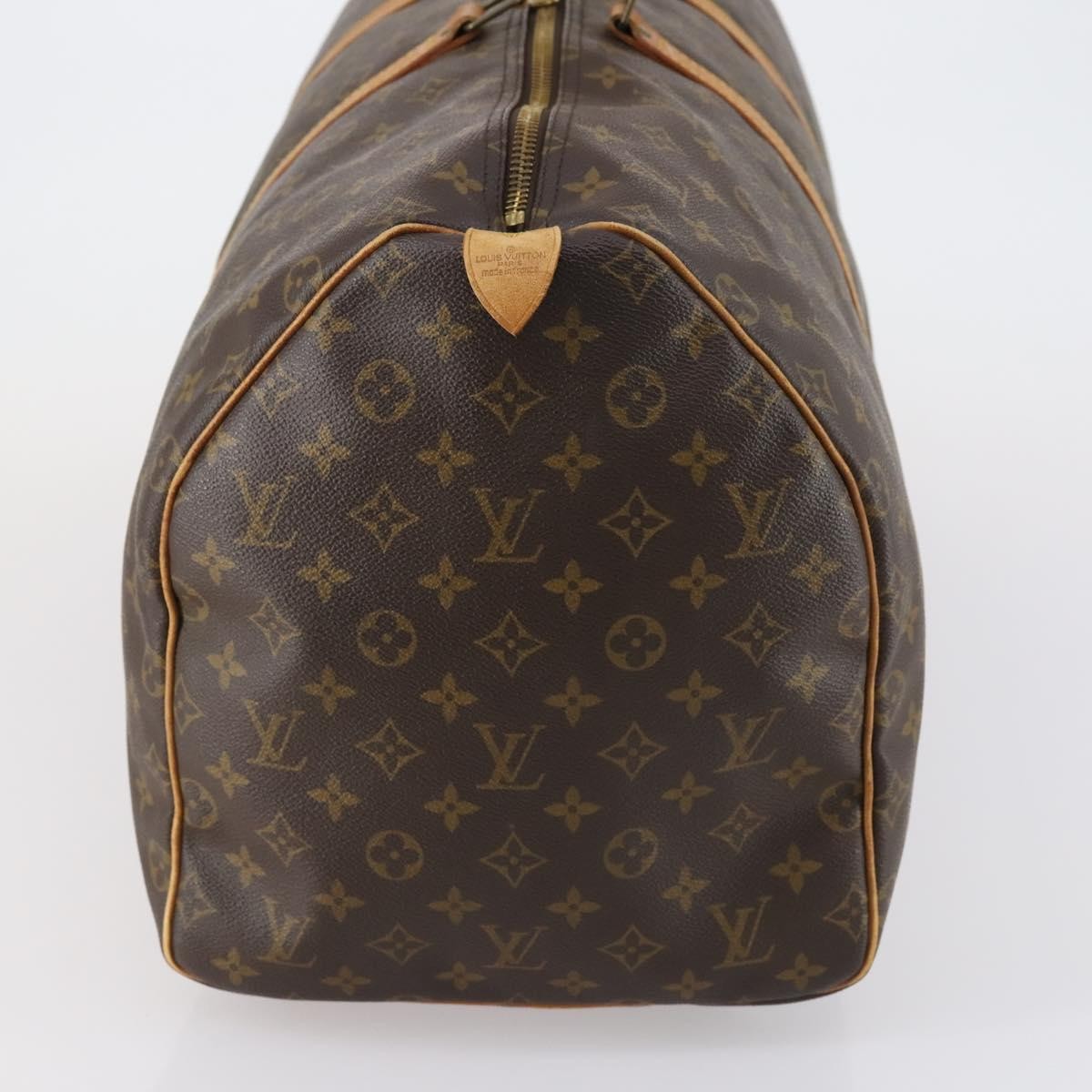 Louis Vuitton Keepall Bag Brown Canvas Fair condition - Model View