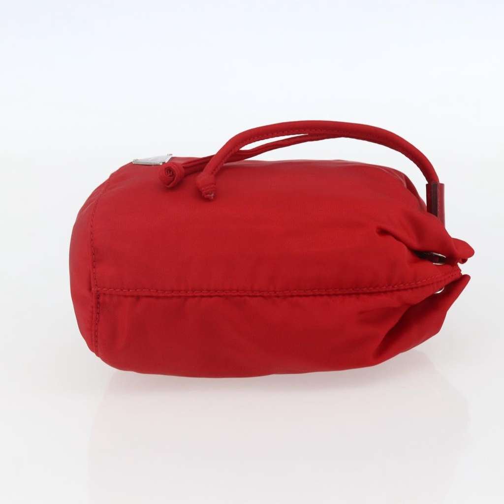 Prada Drawstring Wristlet Bucket Bag Red Good condition - Model View