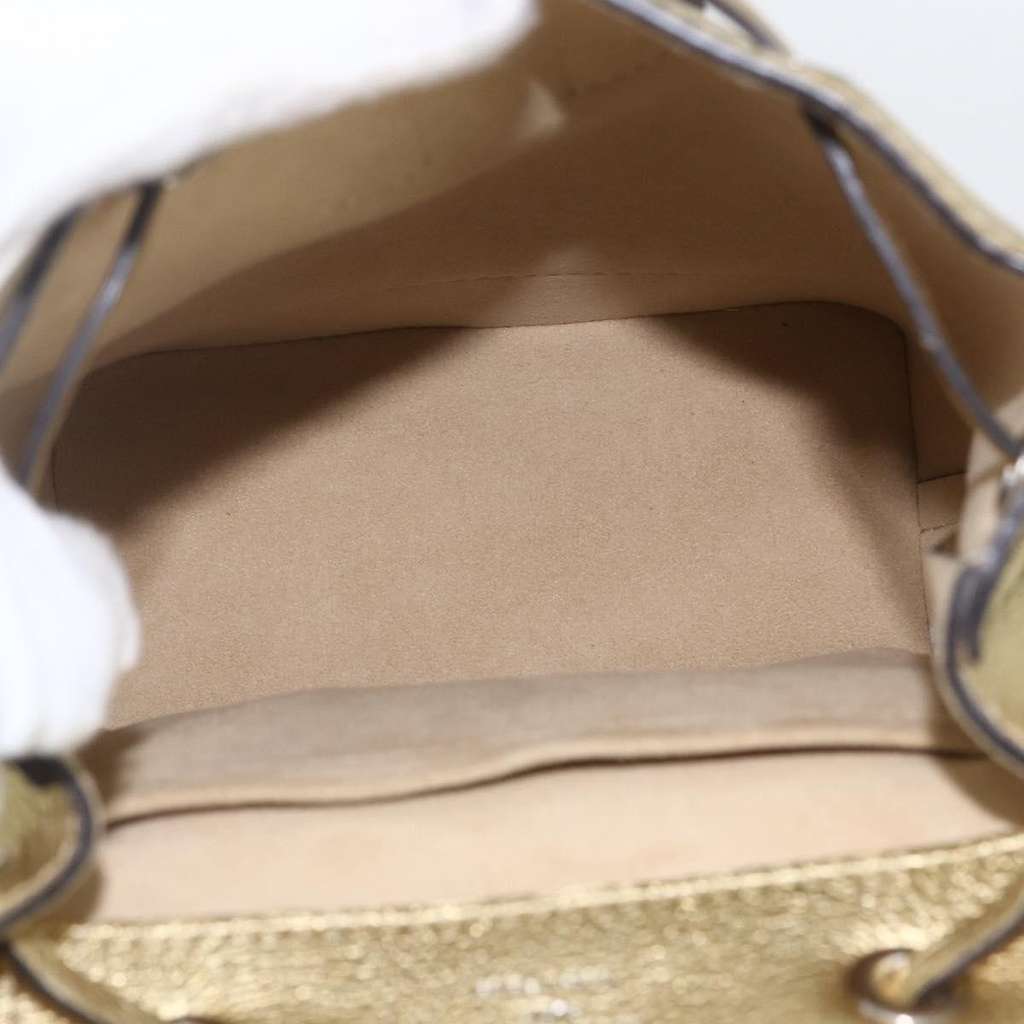 Louis Vuitton Lockme Backpack Gold Leather Good condition - Box View
