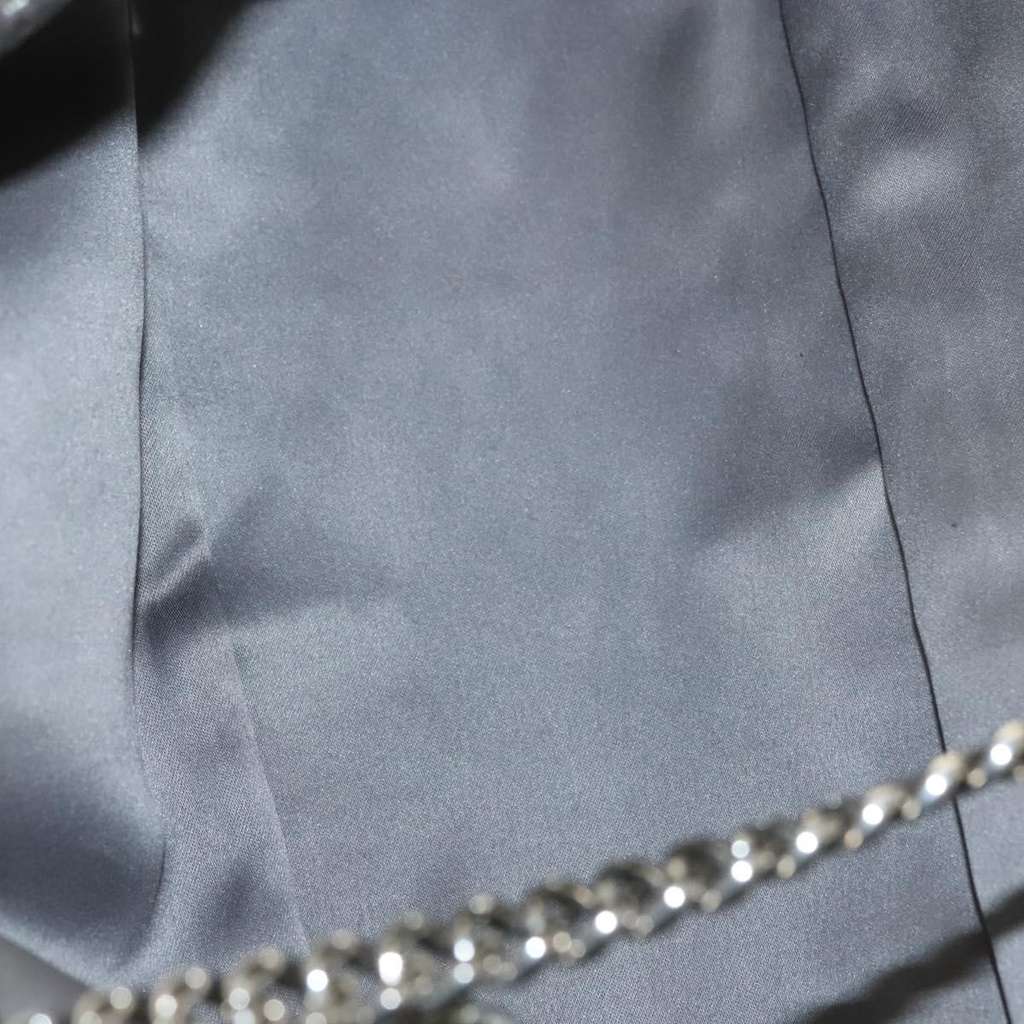 Chanel Drill Flap Bag Silver Leather Good condition - Box View