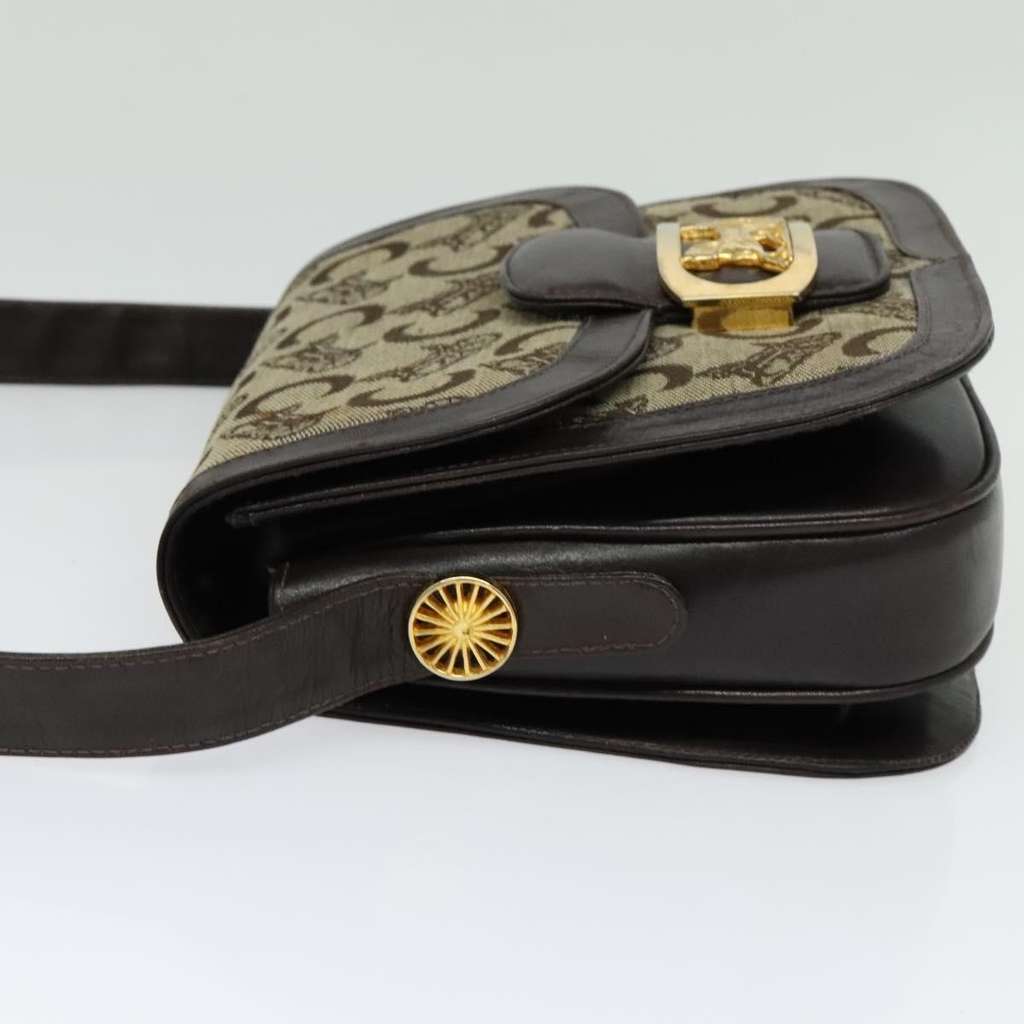 Celine C Sulky Shoulder bag Beige Canvas Good condition - Inside View