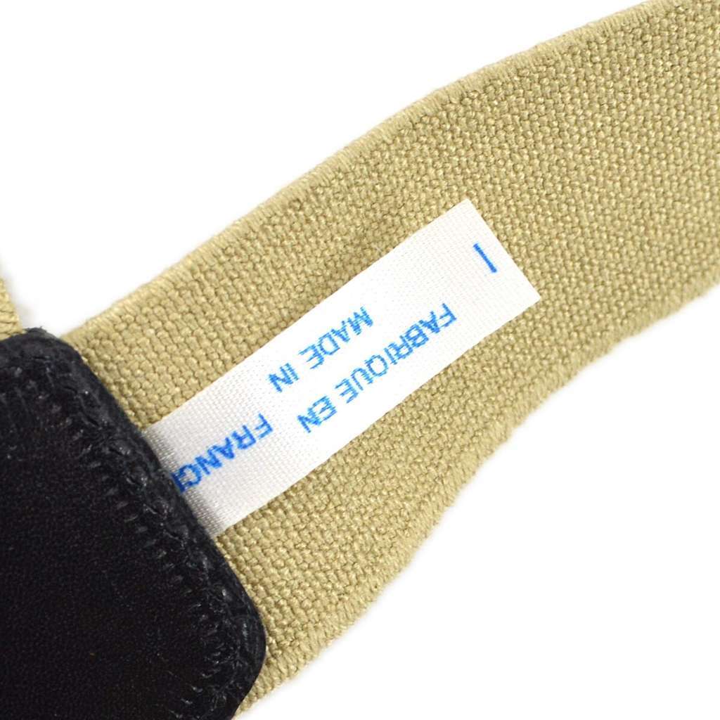 Chanel Logo Suspenders Beige Canvas Good condition - Box View