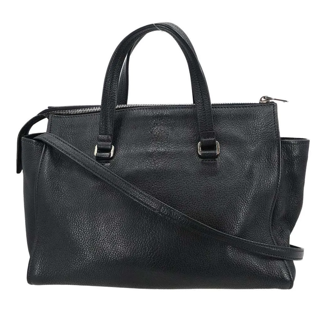 Miu Miu Tote bag Black Leather Good - Back View