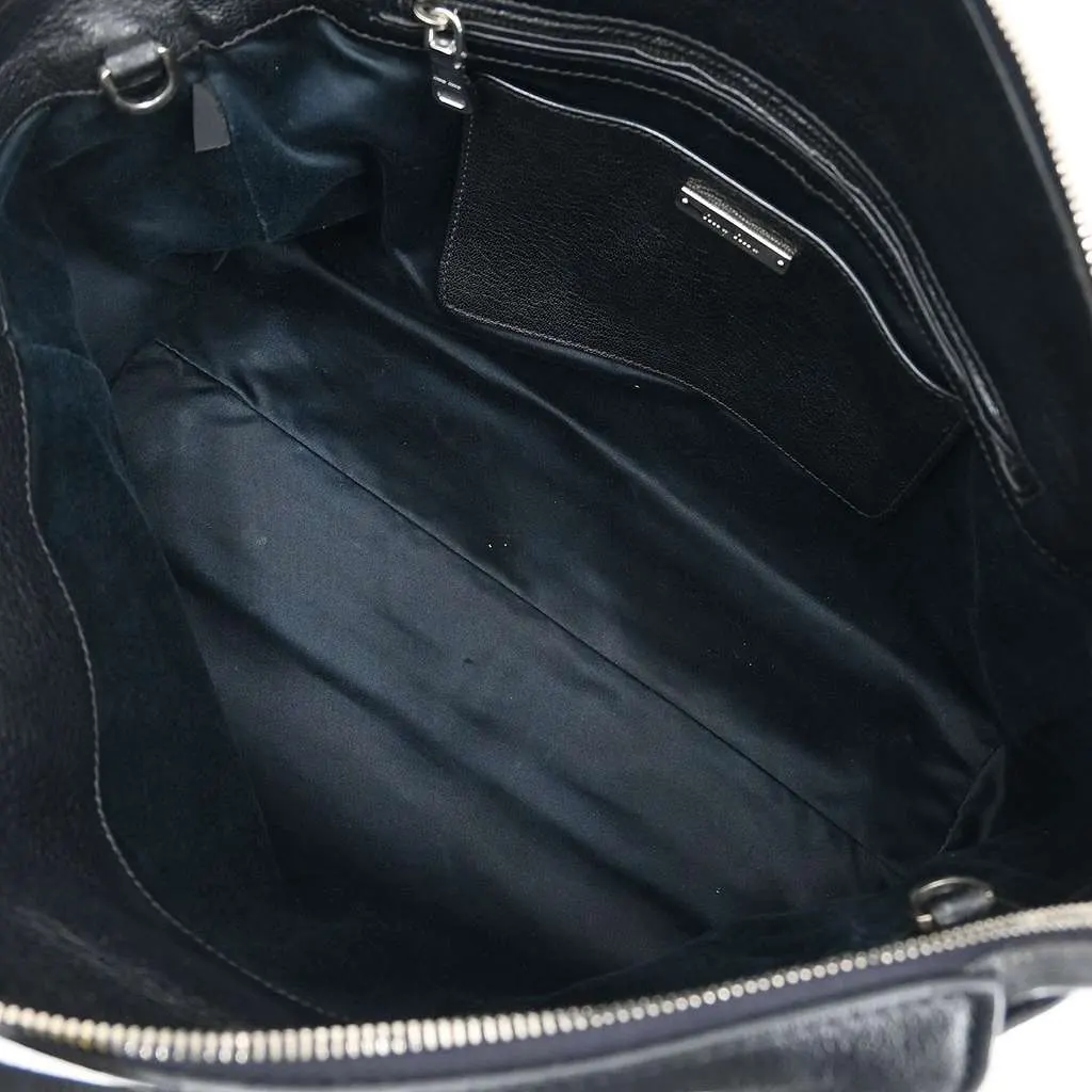 Miu Miu Tote bag Black Leather Good - Inside View