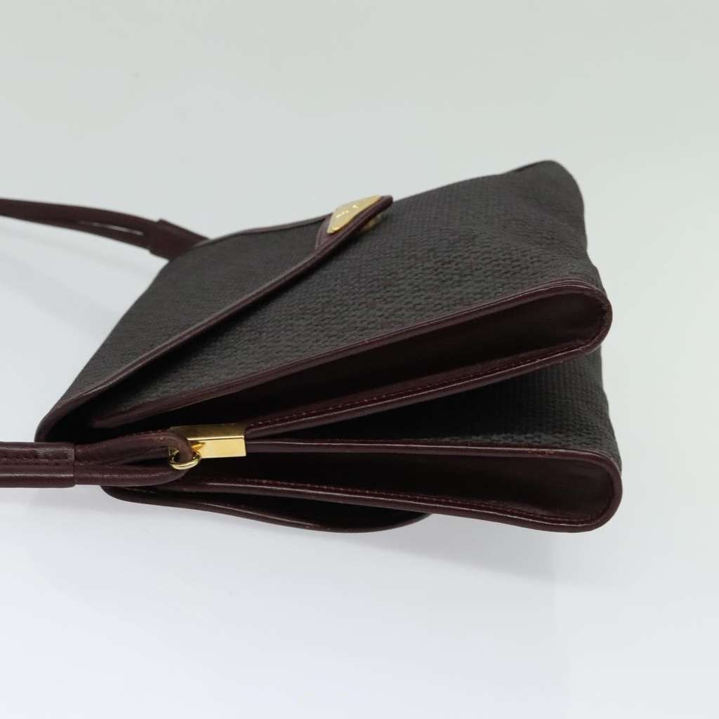 Saint Laurent Vintage Shoulder Bag Burgundy Canvas Good condition - Inside View