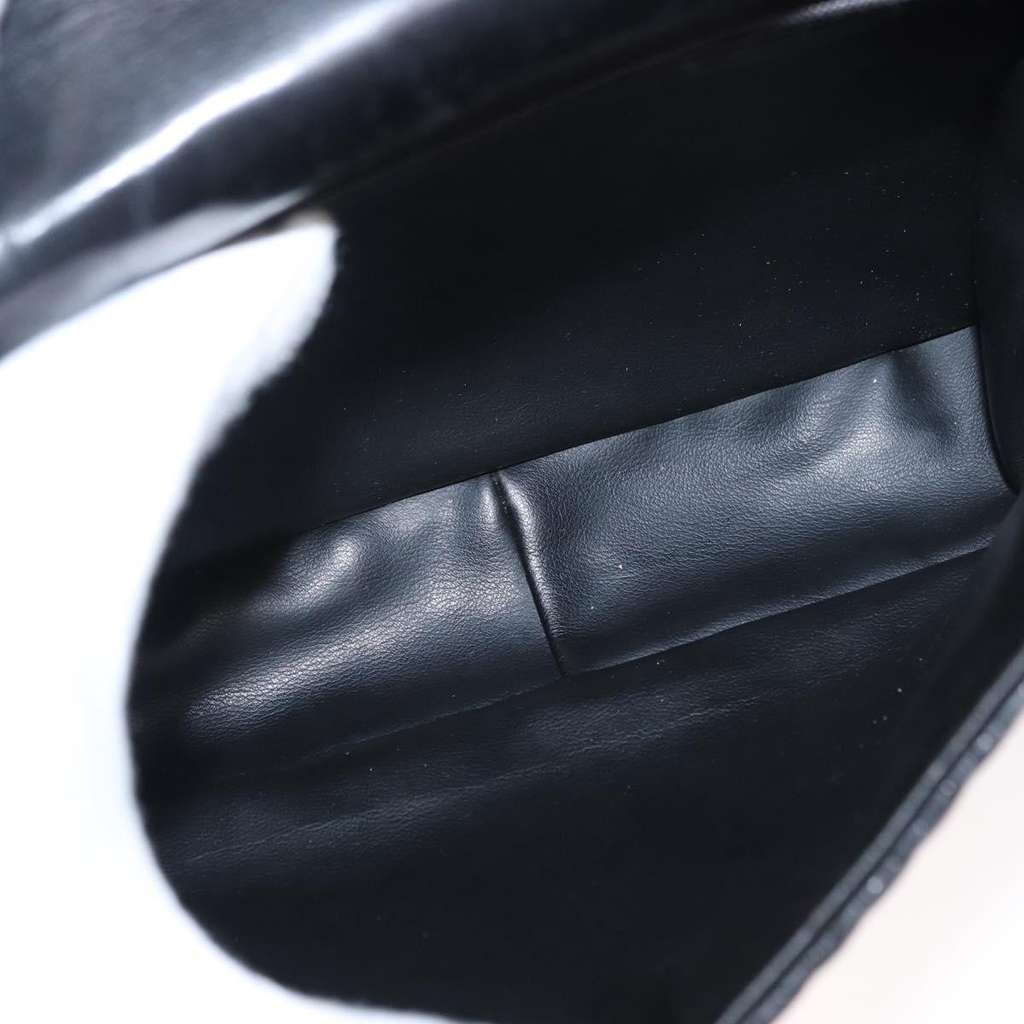 Bally Vintage Chain Shoulder Bag Black Leather Good condition - Box View