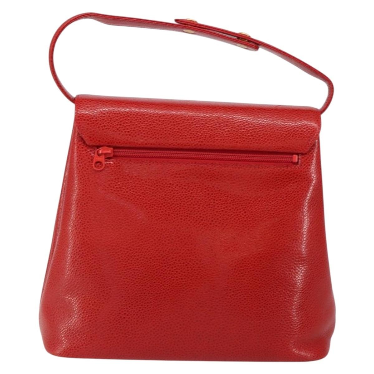 Givenchy Shoulder Bag Red Leather Good condition - Back View