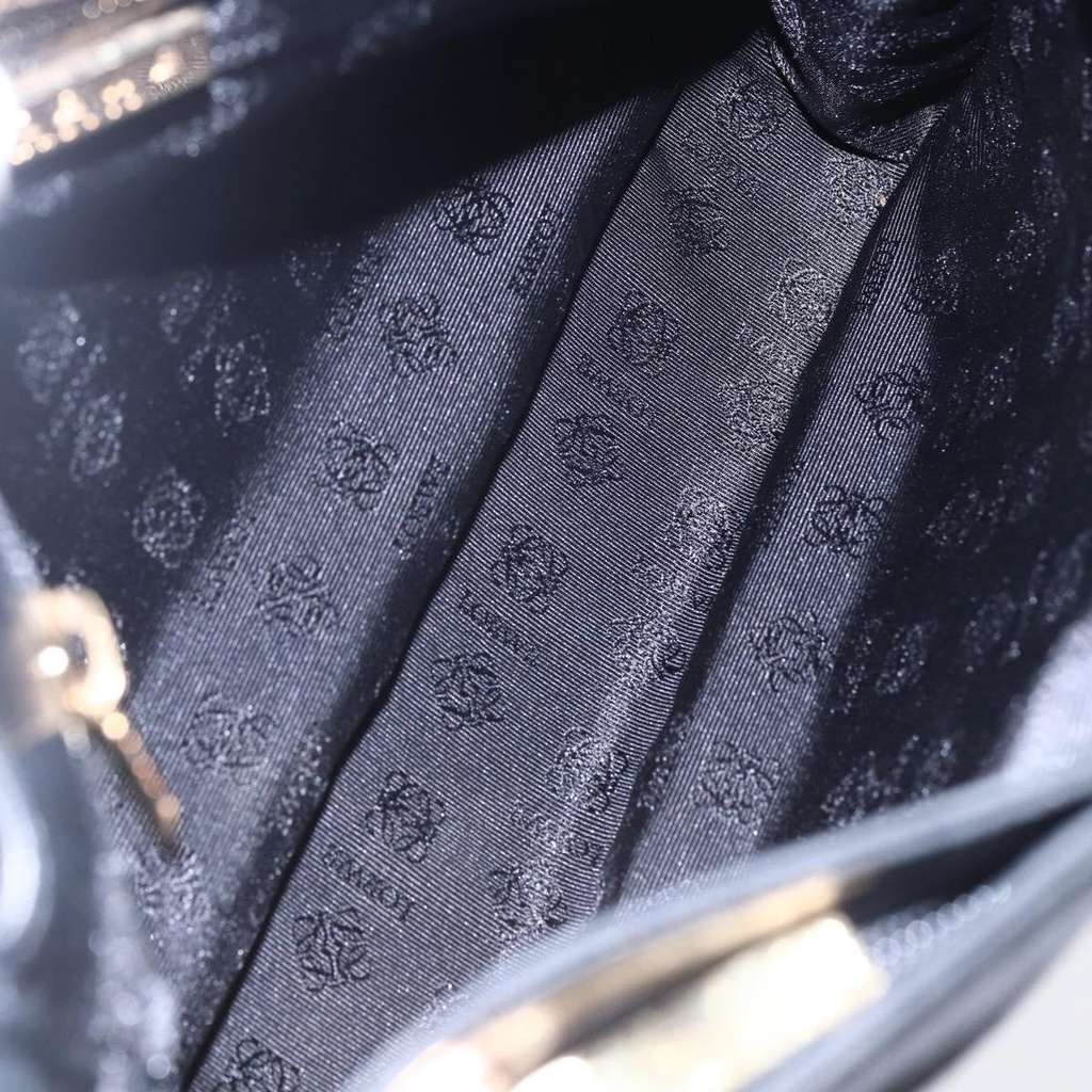 Loewe Anagram Shoulder Bag Black Leather Good condition - Box View