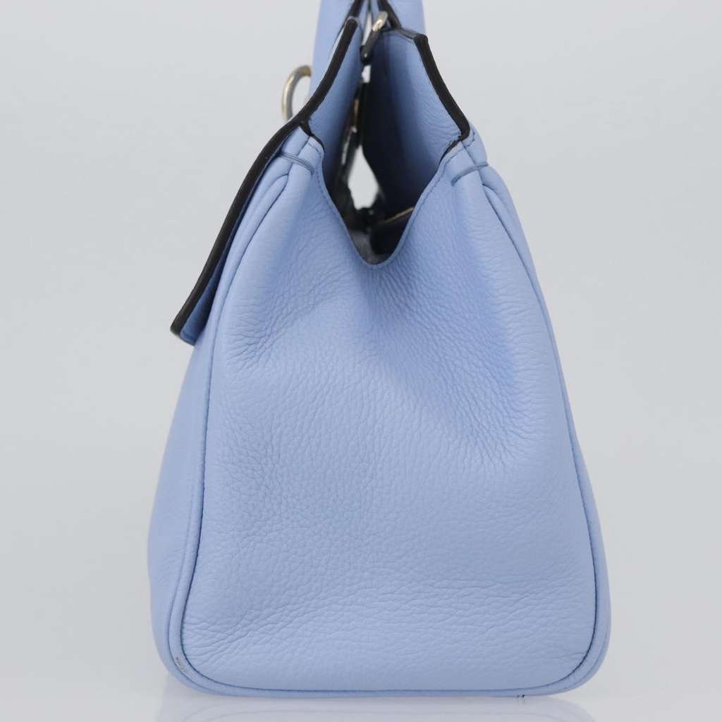 Salvatore Ferragamo Studio Satchel Blue Leather Good condition - Inside View