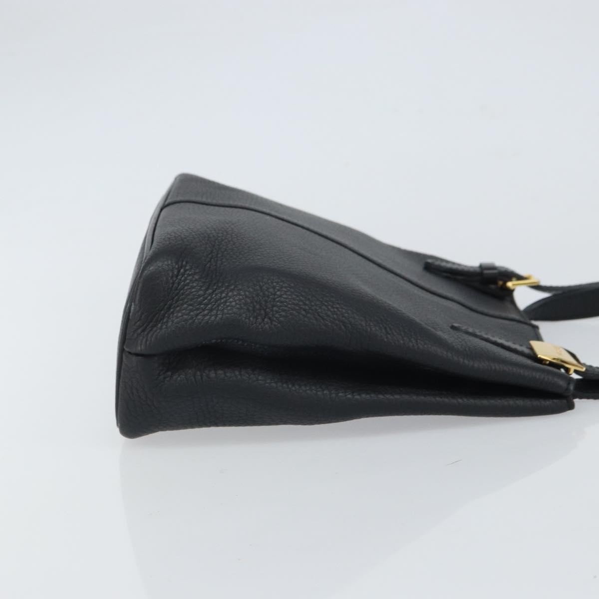 Burberry Vintage Shoulder Bag Black Leather Good condition - Inside View