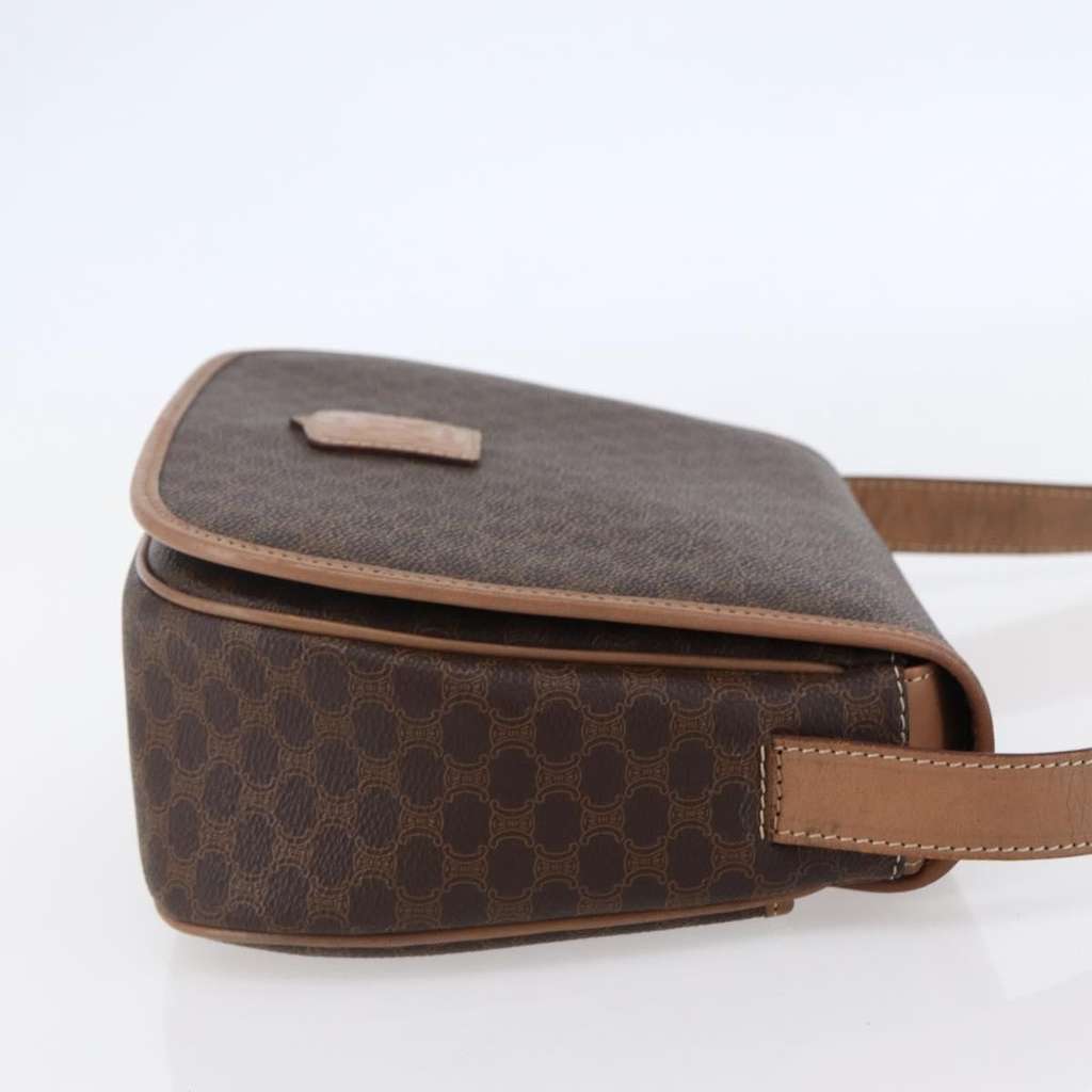 Celine Macadam Shoulder Bag Brown Canvas Good condition - Model View