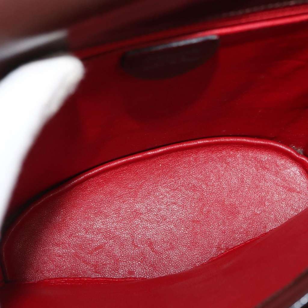 Celine Circle Logo Shoulder Bag Brown Leather Good condition - Box View