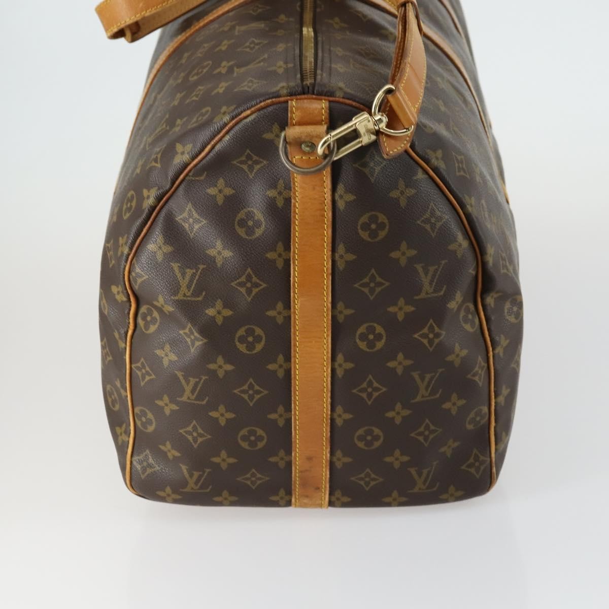 Louis Vuitton Keepall Bandouliere Bag Brown Canvas Fair condition - Inside View