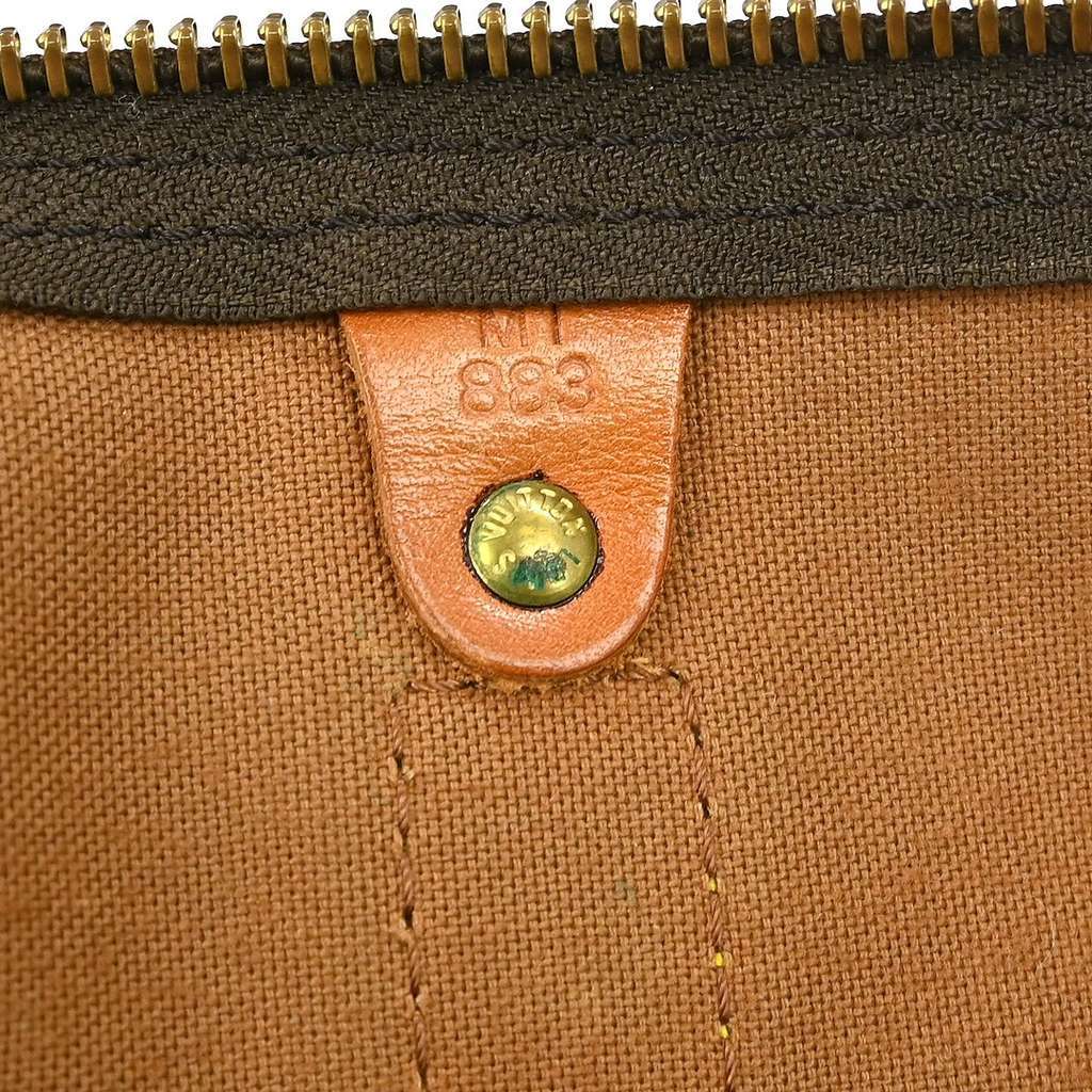 Louis Vuitton Keepall Bag Brown Canvas Fair condition - Box View
