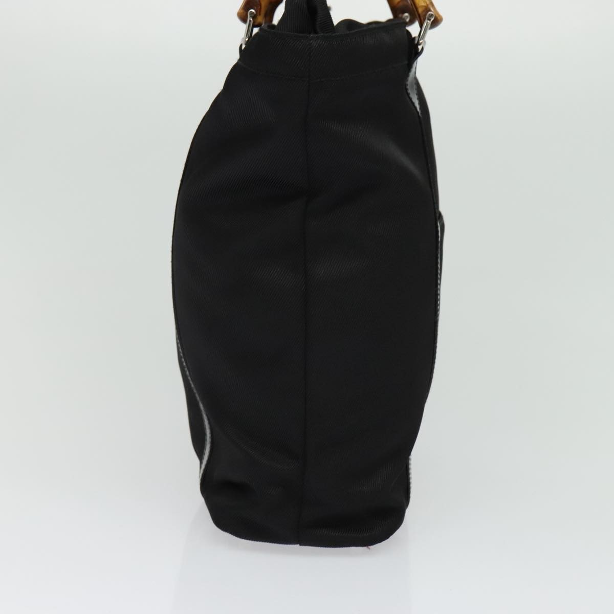 Gucci Vintage Bamboo Handle Tote Black Good condition - Model View