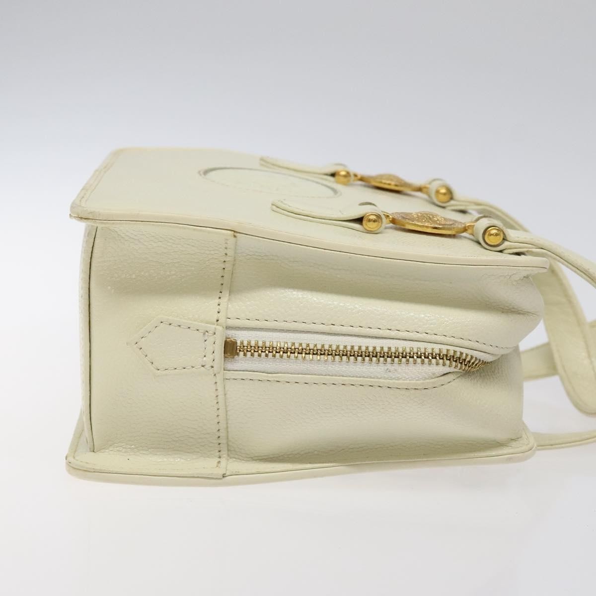 Versace Vintage Handbag White Leather Good condition - Inside View