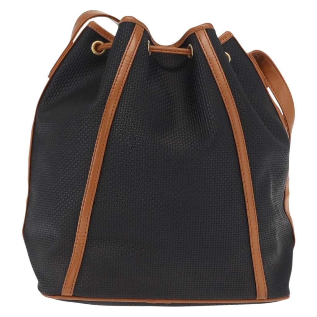 Saint Laurent Vintage Shoulder Bag Black Canvas Good condition - Back View