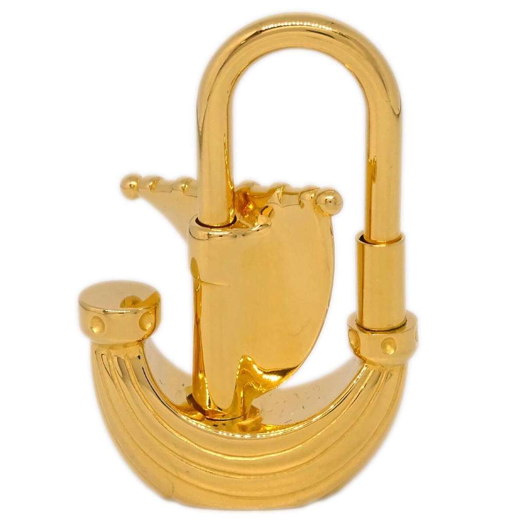 Hermès Harp Cadena Padlock Gold Good condition - Back View