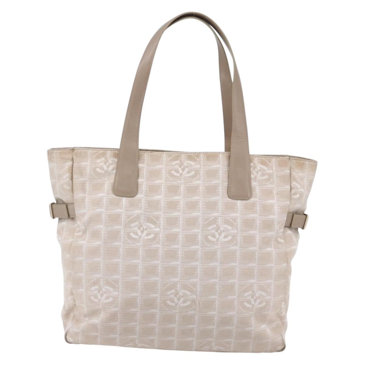 Chanel Travel Line Tote Beige Good condition - Back View