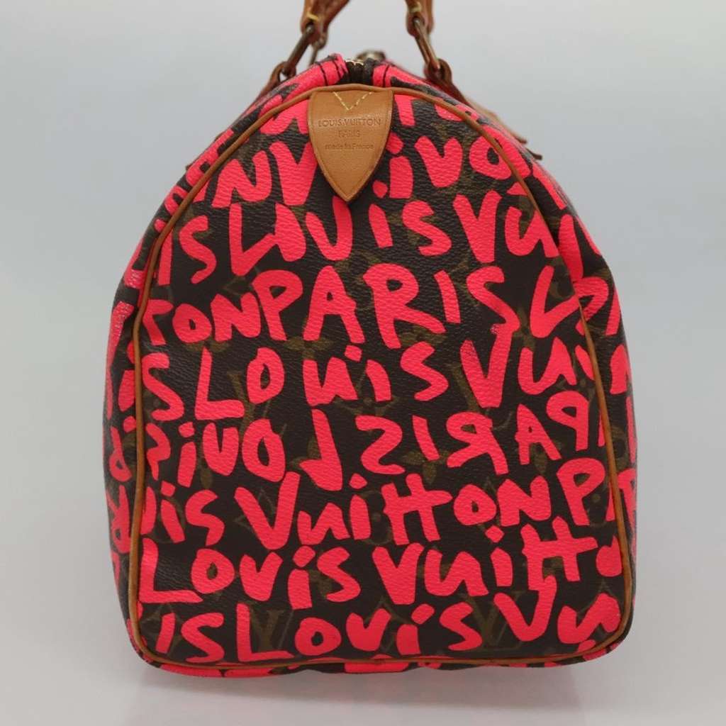 Louis Vuitton Speedy Handbag Pink Canvas Good condition - Inside View