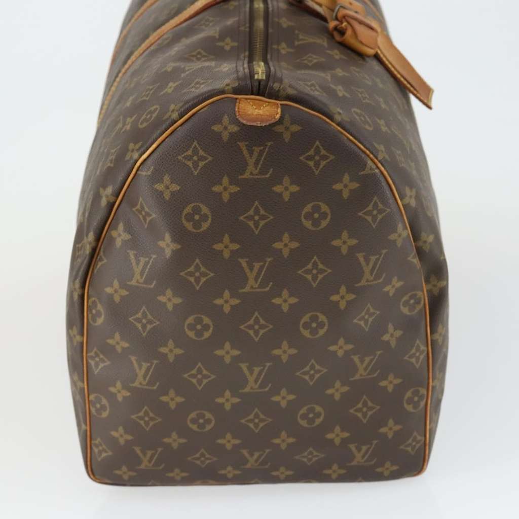 Louis Vuitton Keepall Bag Brown Canvas Fair condition - Model View