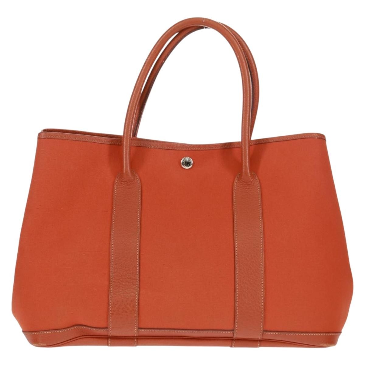 Hermès Garden Party Tote Orange Canvas Good condition - Inside View