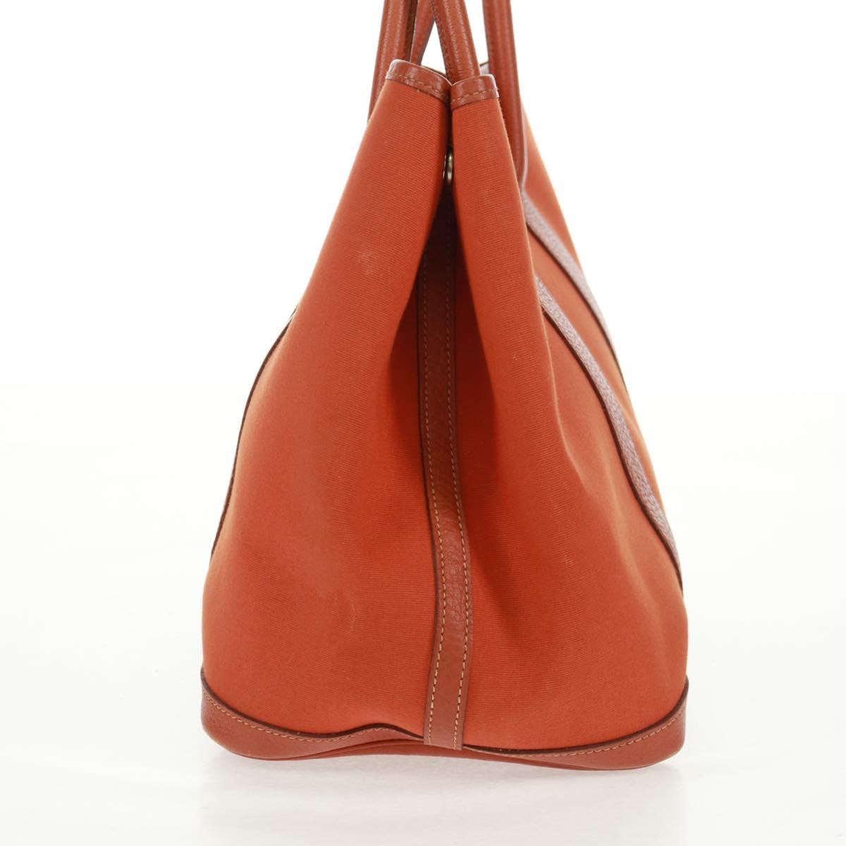 Hermès Garden Party Tote Orange Canvas Good condition - Model View