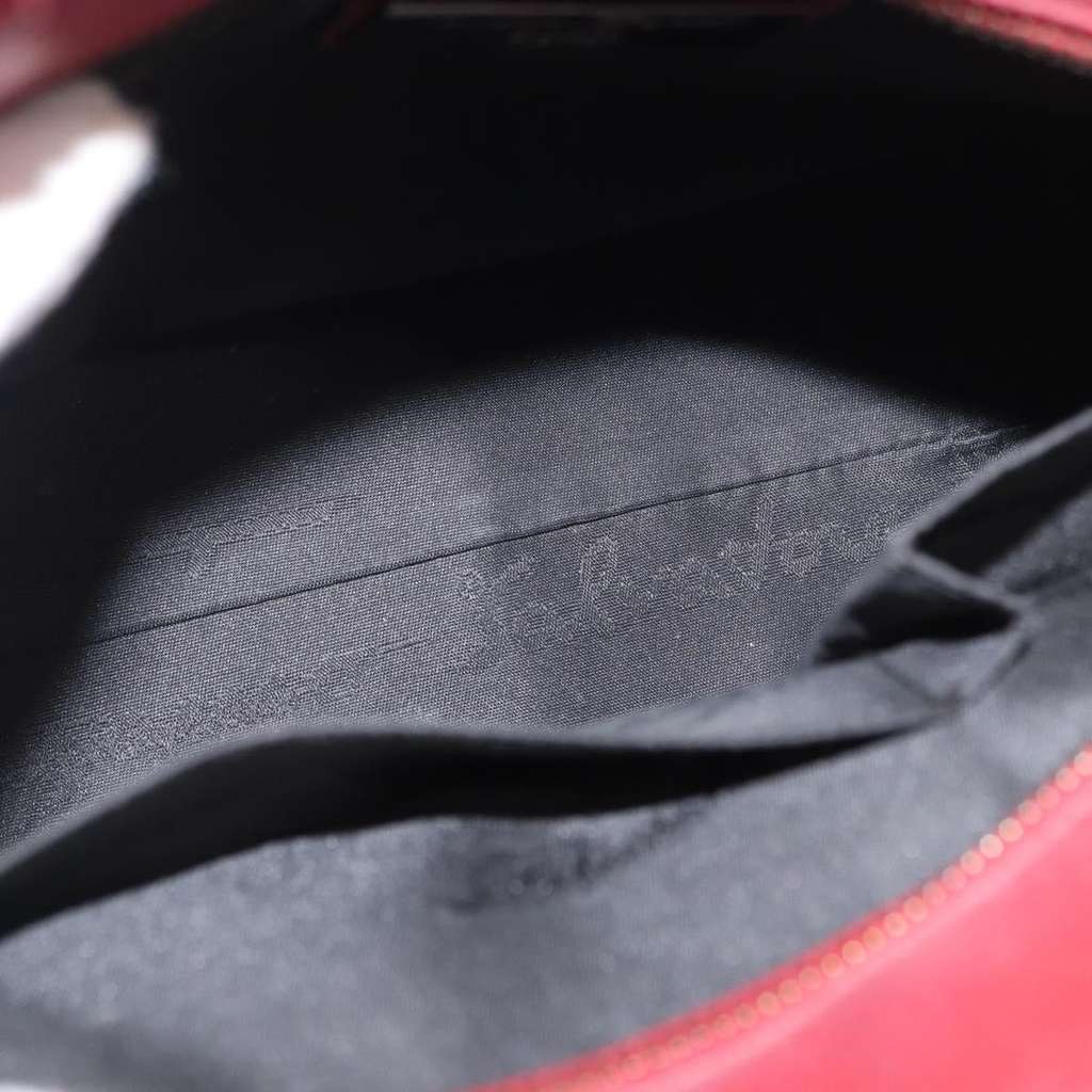 Salvatore Ferragamo Double Gancini Side Buckle Tote Red Leather Good condition - Box View