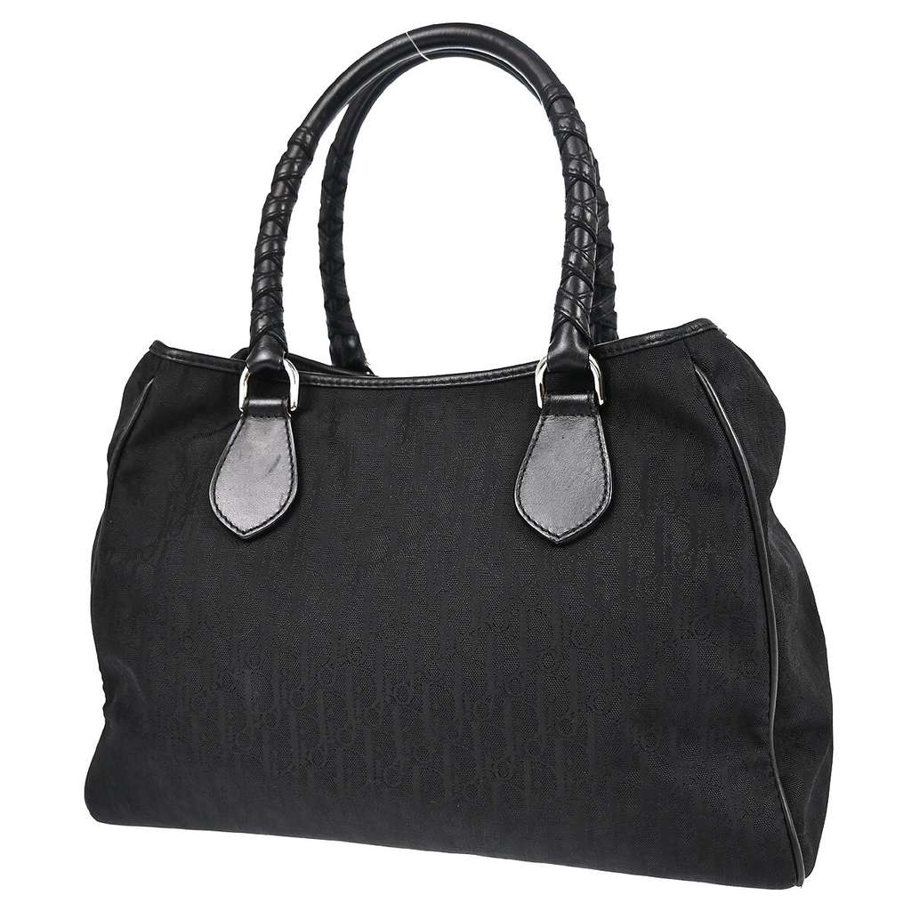 Christian Dior Lovely Tote Black Canvas Good condition - Back View