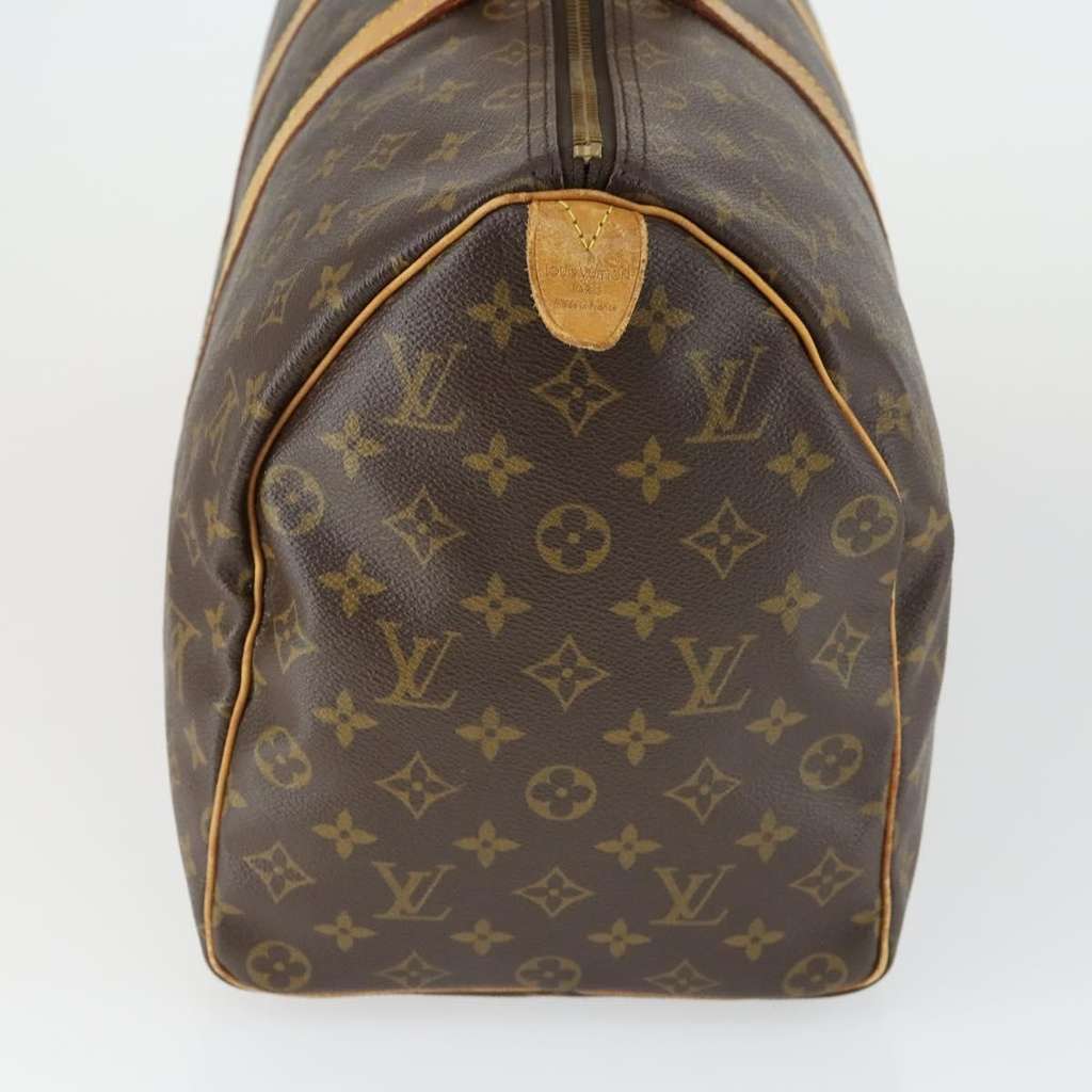 Louis Vuitton Keepall Bag Brown Canvas Fair condition - Model View