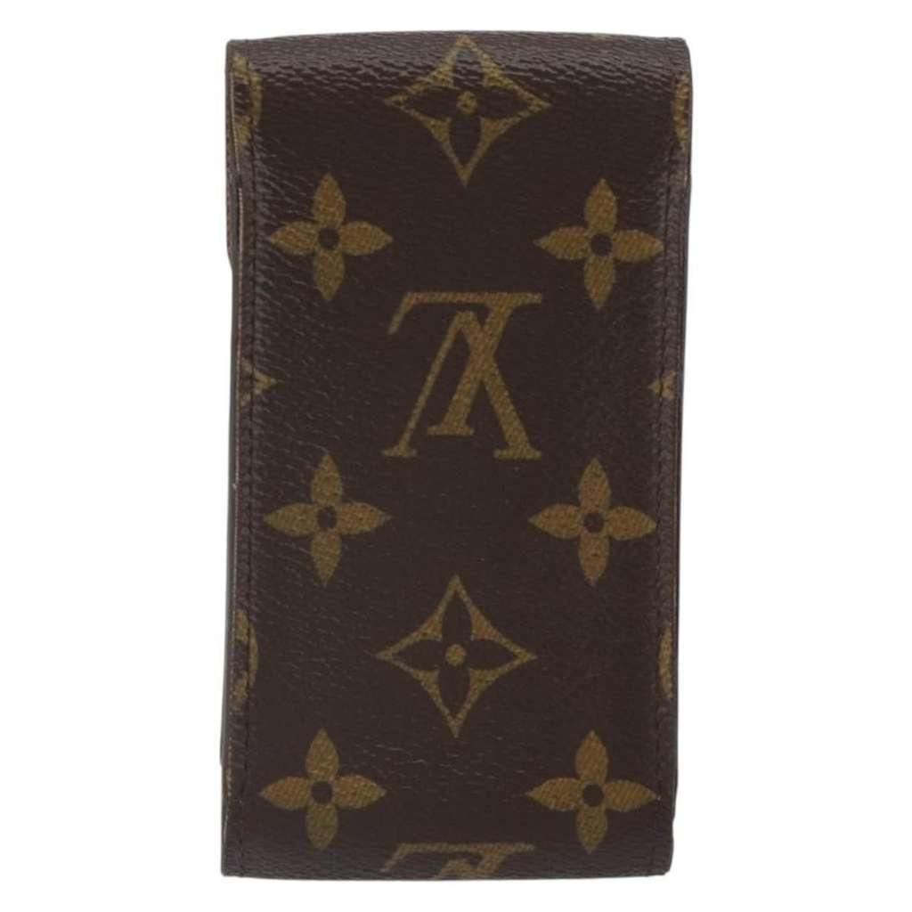 Louis Vuitton Etui Cigarette Case Brown Canvas Good condition - Back View