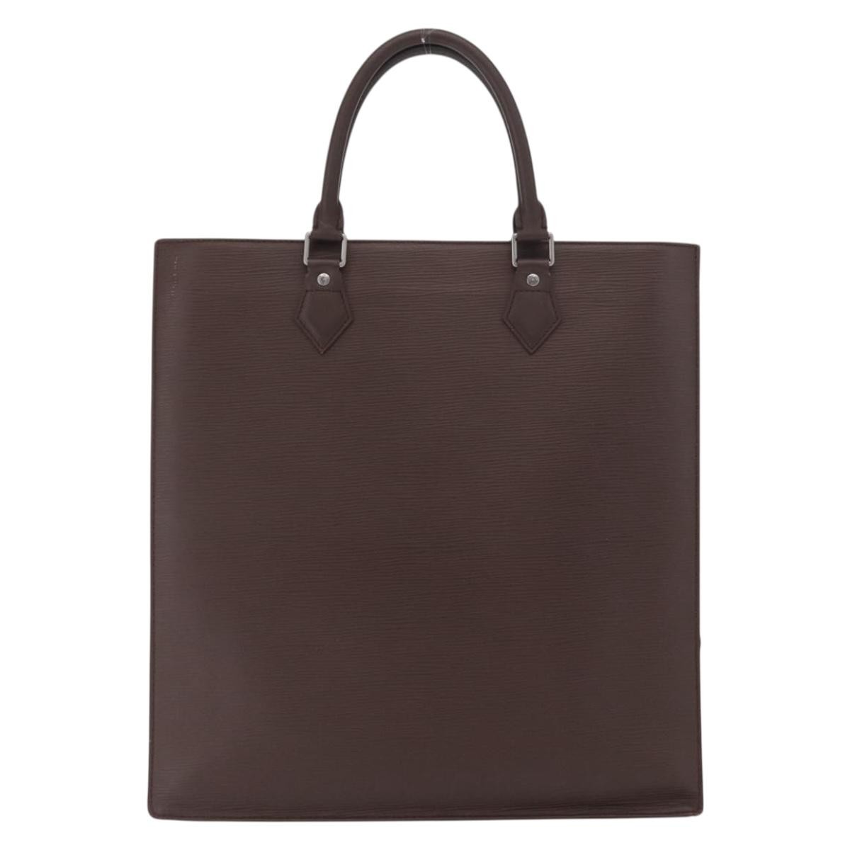 Louis Vuitton Sac Plat Bag Brown Leather Fair condition - Back View