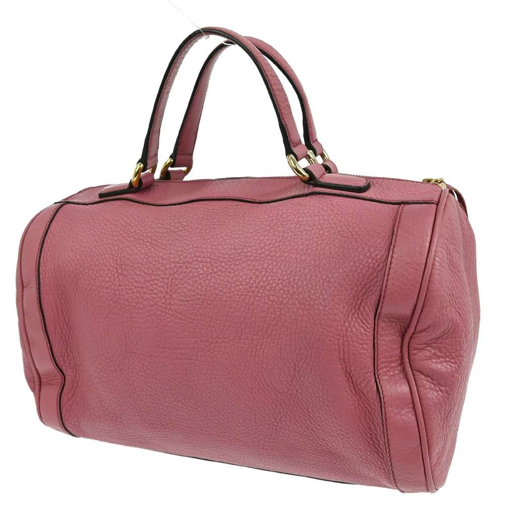 Gucci Soho Boston Bag Pink Leather Good condition - Back View