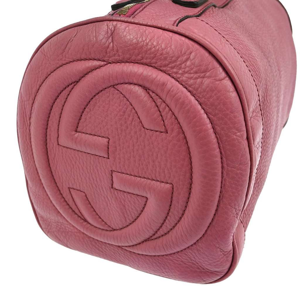 Gucci Soho Boston Bag Pink Leather Good condition - Inside View