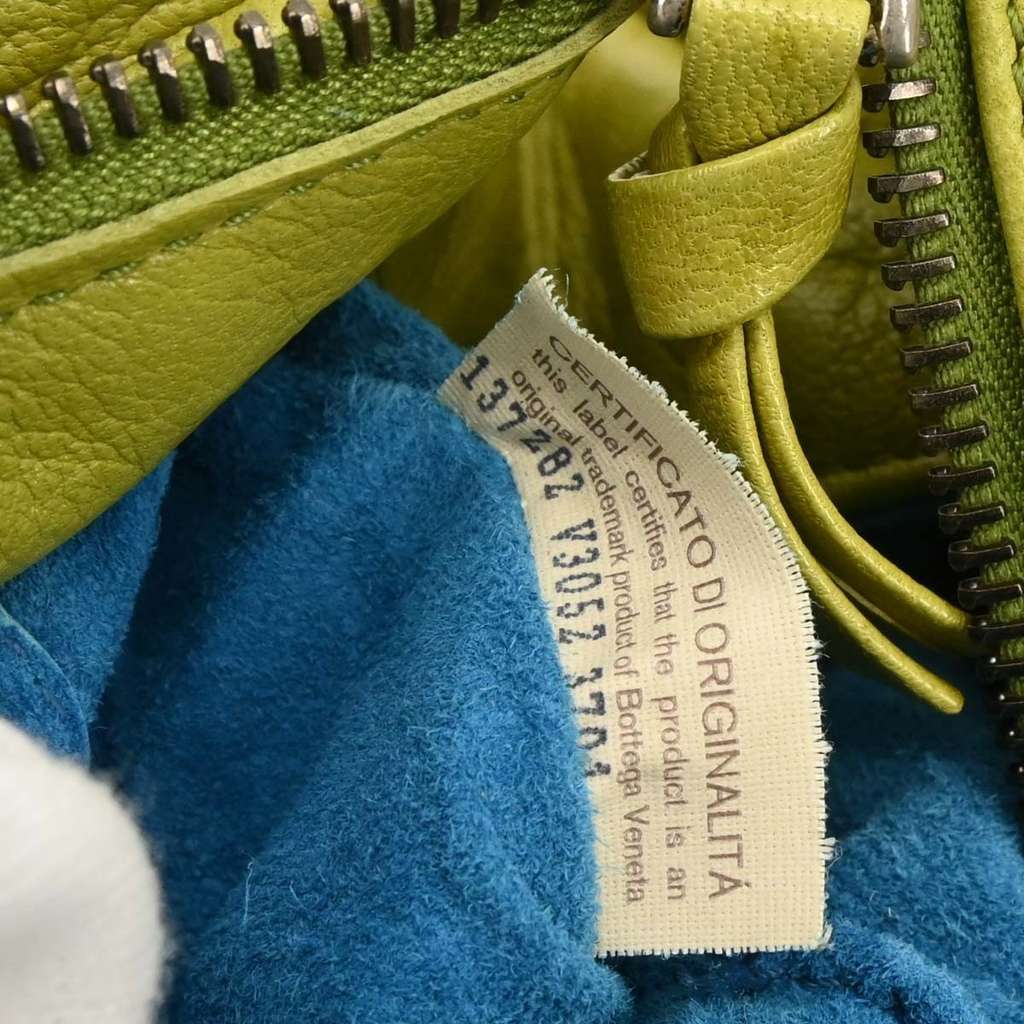 Bottega Veneta Intrecciato Shoulder bag Green Leather Good condition - Box View