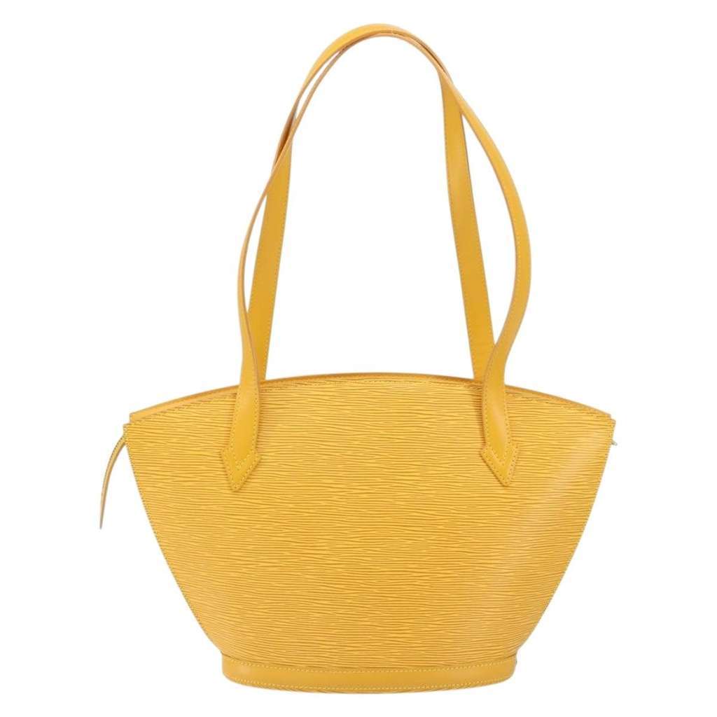 Louis Vuitton Saint Jacques Handbag Yellow Leather Good condition - Back View